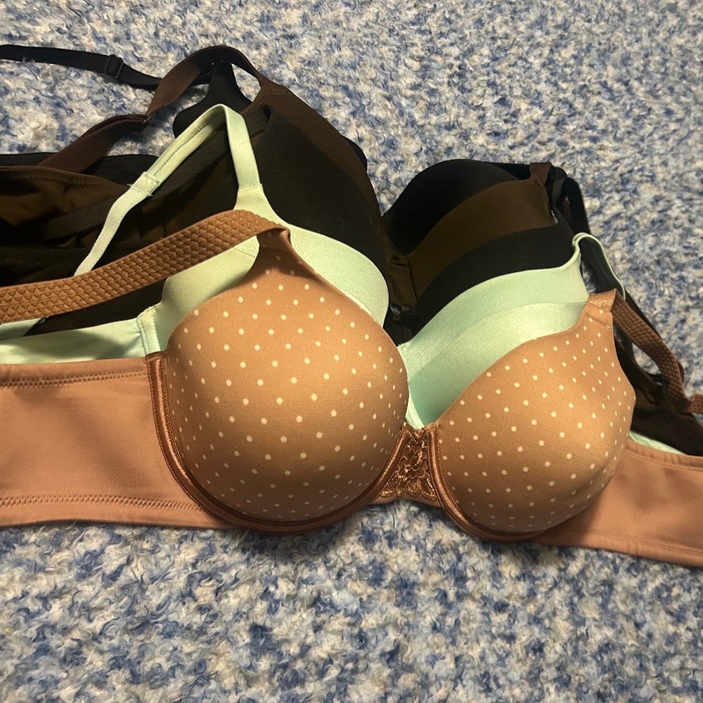 Set of four 36 c underwire padded bras